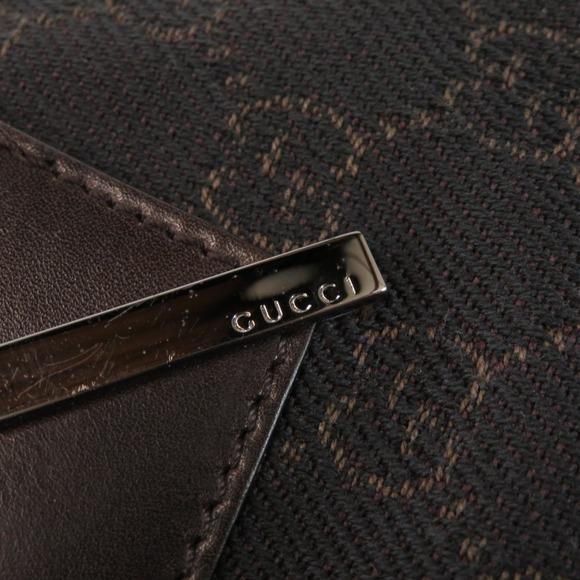 Gucci GG Tote Bag Canvas Leather - Picture 8 of 10